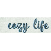 Elegant Autumn Cozy Life Word Art