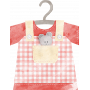 Baby Shower Girl Addon Dress on Hanger