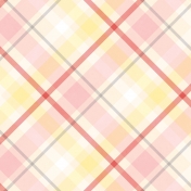 Baby Shower Plaid Paper- Girl