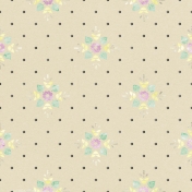 New Day Beige Floral Polka Dot