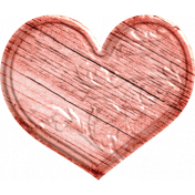 Treasured Wooden Pink Heart