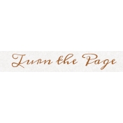 Enjoy the Moment Turn the Page Word Art