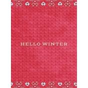 Sunshine and Snow Hello Winter Journal Card 3x4