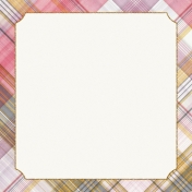 Sunshine and Snow Plaid Journal Card 4x4