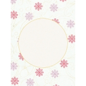 Sunshine and Snow Snowflakes Journal Card 3x4