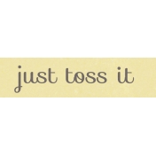 Fresh- Just Toss It Word Art