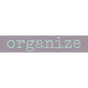 Fresh- Organize Word Art