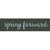 Fresh- Spring Forward Word Art