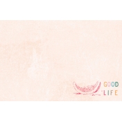 June Good Life- Summer Good Life Journal Card 4x6