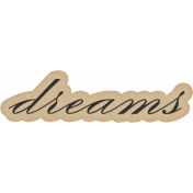 Summer Twilight- Dreams Word Art Sticker