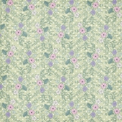 Summer Twilight- Floral and Polka Dots Paper