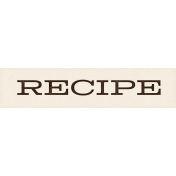 Cozy Kitchen Recipe Word Art