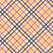 Heading Back 2 School- Pink and Yellow Plaid Paper