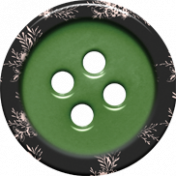 Frenchy Green and Black Button