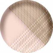 Frenchy Pink Plaid Fabric Button