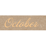 Frenchy October Word Art