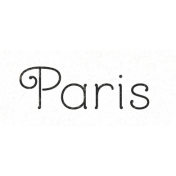 Frenchy Paris Word Art