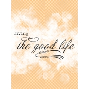 Frenchy Living the Good Life Journal Card 3x4