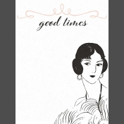 Frenchy Good Times Journal Card 3x4