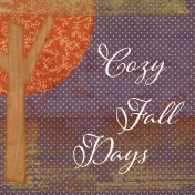 Orchard Traditions Cozy Fall Days Journal Card 4x4