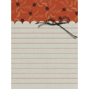 Warm n Woodsy Bow Journal Card 3x4