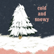 Warm n Woodsy Cold and Snowy Journal Card 4x4