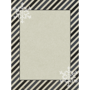 Warm n Woodsy Snowflake Journal Card 3x4