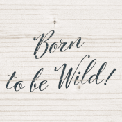 Inner Wild Born to be Wild Journal Card 4x4