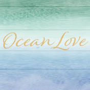 Coastal Spring Ocean Love Journal Card 4x4