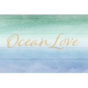 Coastal Spring Ocean Love Journal Card 4x6