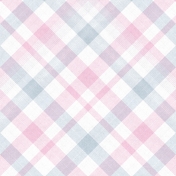 Delightful Days Plaid Paper- Pink & Blue