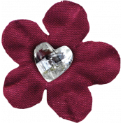 Delightful Days Jeweled Heart Flower