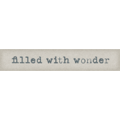 Delightful Days Filled With Wonder Word Art Snippet