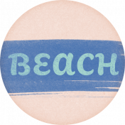 Coastal Spring Beach Tag