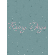 Singin' In The Rain Journal Card- Rainy Days 3x4