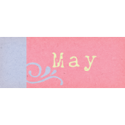 Spring Cleaning Mini Kit- May Word Art Element