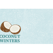 Winter in the Tropics Coconut Winters Journal Card 4x6