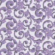 Lavender Fields Paper Scroll Floral