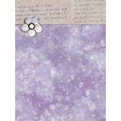 Lavender Fields Journal Card Flower 3x4