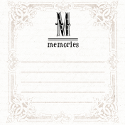 Lavender Fields Journal Card Memories 4x4