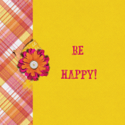 Bohemian Sunshine Be Happy 4x4 Journal Card