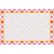 Bohemian Sunshine Deco Polka Dot 4x6 Journal Card