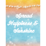 Bohemian Sunshine Happiness 3x4 Journal Card