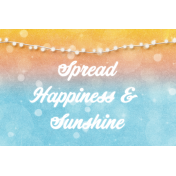 Bohemian Sunshine Happiness 4x6 Journal Card