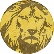 Into The Wild Round Lion Label