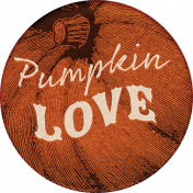 Copper Spice Pumpkin Love Sticker