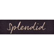 Copper Spice Splendid Word Art Snippet