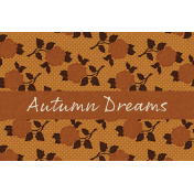 Copper Spice Autumn Dreams 4x6 Journal Card