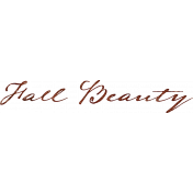 Copper Spice Fall Beauty Ink Word Art