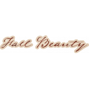 Copper Spice Fall Beauty Ink Word Art Sticker